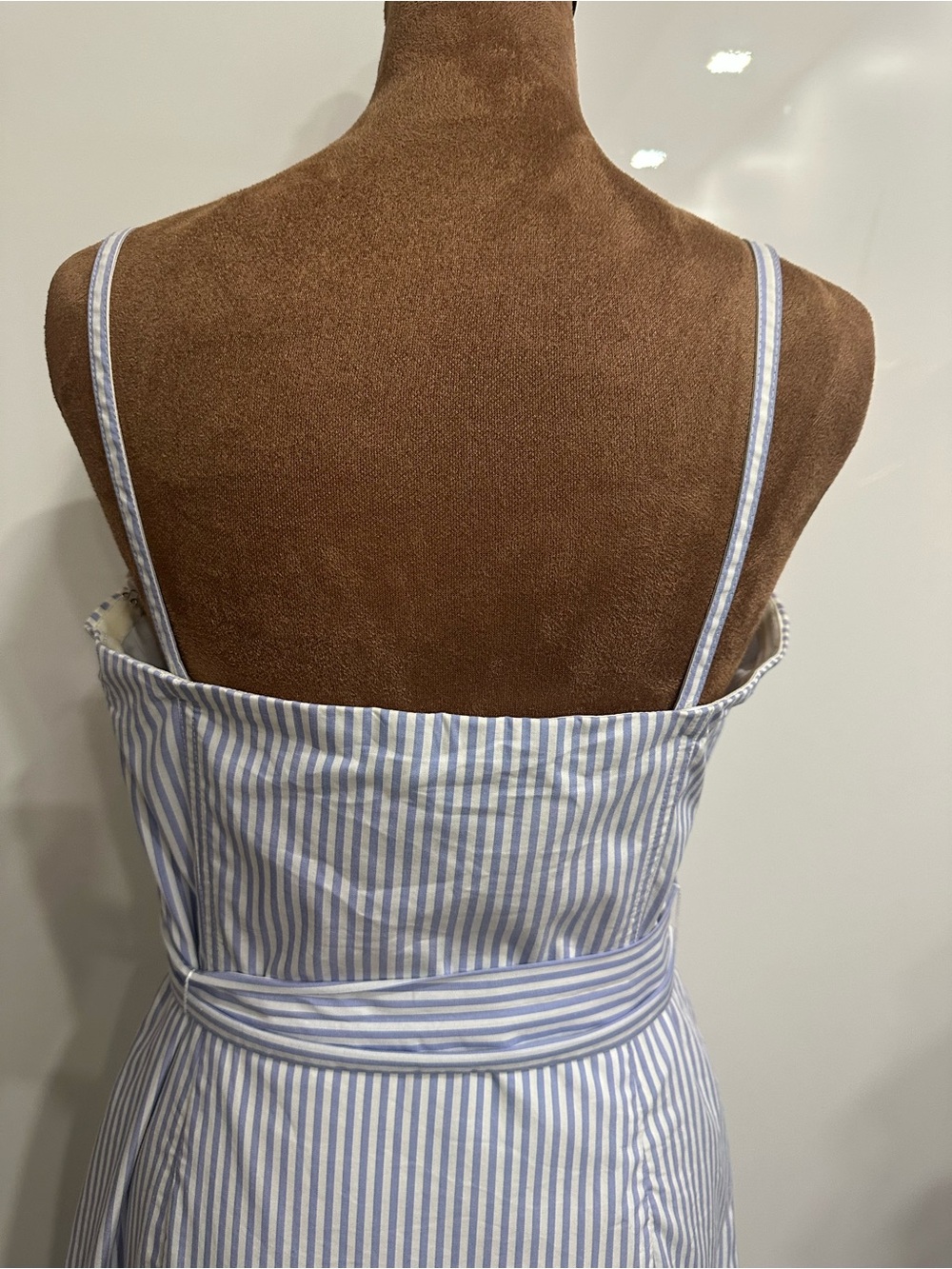 Banana Republic Light Blue & White Striped Tie-Waist Maxi Dress - Picture 7 of 14